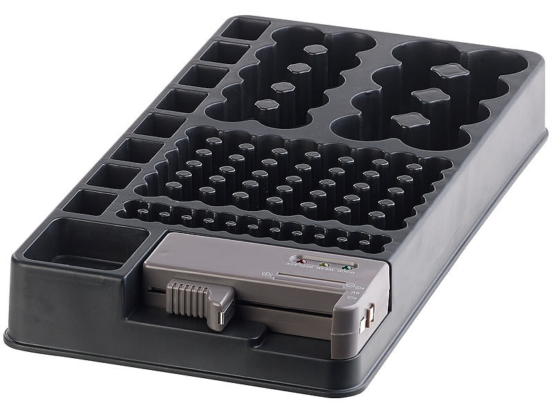 Batterie Aufbewahrungsbox Batteriebox Akkubox  Sammelbox Organizer Box Case 
