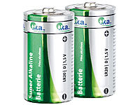 tka Köbele Akkutechnik Sparpack Alkaline Batterien Mono 1,5V Typ D im 4er-Pack; Batterie-Organizer 