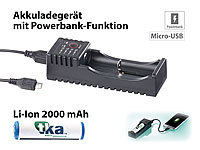 tka Köbele Akkutechnik 2in1-USB-Reise-Akkuladegerät mit Powerbank-Funktion und Li-Ion-Akku