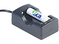 tka Köbele Akkutechnik Ladegerät für Li-Ion-Akkus Typ 18650, 3,7 V; Batterie-Organizer Batterie-Organizer 