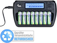 tka Köbele Akkutechnik Ladegerät für 8 AA(A)-Akkus, LCD-Display Versandrückläufer; Batterie-Organizer, Akku-Ladegeräte 