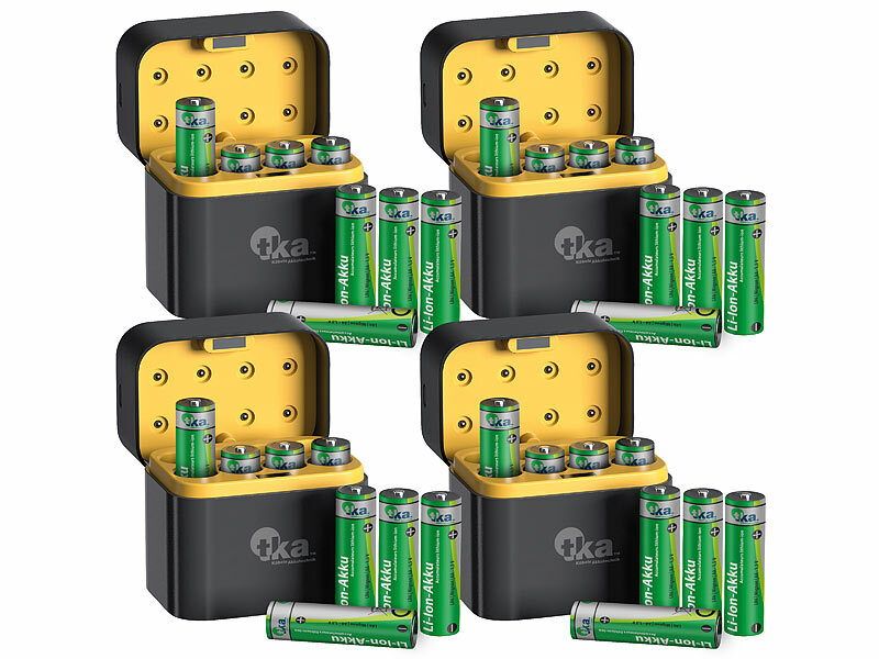 ; Li-Ion-Akkus Typ AA, mit USB-Ladefunktion, Li-Ion-Akkus Typ AAA, mit USB-Ladefunktion Li-Ion-Akkus Typ AA, mit USB-Ladefunktion, Li-Ion-Akkus Typ AAA, mit USB-Ladefunktion 