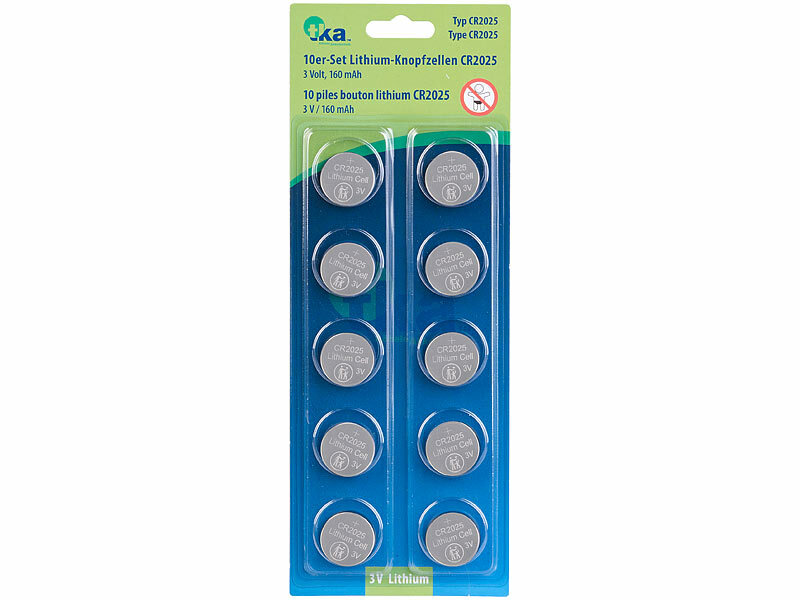 ; Alkaline-Batterien Micro (AAA), Knopfzellen 