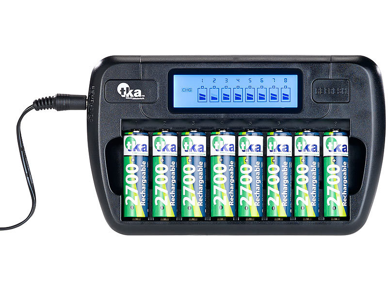 ; Akku-Ladegeräte, Li-Ion-Akkus Typ AA, mit USB-LadefunktionLi-Ion-Akkus Typ AAA, mit USB-Ladefunktion 