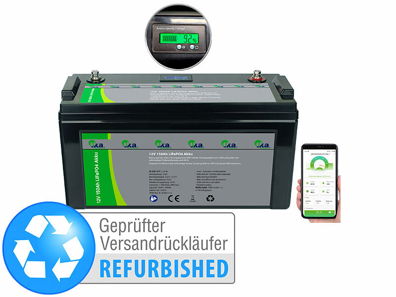 ; LiFePO4-Akkus mit BMS LiFePO4-Akkus mit BMS LiFePO4-Akkus mit BMS 