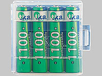 tka Köbele Akkutechnik 4er-Set NiMH-Akkus Typ AAA / Micro, 1.100 mAh, mit Aufbewahrungs-Box