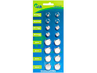 tka Köbele Akkutechnik Knopfzellen-Sortiment, 8 x 2 Stück; Alkaline-Batterien Micro (AAA), Batterie-Organizer 