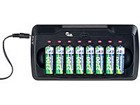 ; Akku-Ladegeräte, Li-Ion-Akkus Typ AA, mit USB-LadefunktionLi-Ion-Akkus Typ AAA, mit USB-Ladefunktion Akku-Ladegeräte, Li-Ion-Akkus Typ AA, mit USB-LadefunktionLi-Ion-Akkus Typ AAA, mit USB-Ladefunktion 