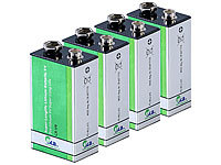 tka Köbele Akkutechnik 4er-Set Super-Longlife 9-V-Block Lithium-Batterien; Alkaline Batterien (9V-Block) Alkaline Batterien (9V-Block) Alkaline Batterien (9V-Block) Alkaline Batterien (9V-Block) 