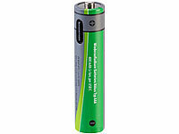 ; Alkaline-Batterien Micro (AAA), Li-Ion-Akkus Typ AA, mit USB-LadefunktionLi-Ion-Akkus Typ 18650 