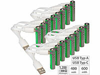 ; Alkaline-Batterien Micro (AAA), Li-Ion-Akkus Typ AA, mit USB-LadefunktionLi-Ion-Akkus Typ 18650 Alkaline-Batterien Micro (AAA), Li-Ion-Akkus Typ AA, mit USB-LadefunktionLi-Ion-Akkus Typ 18650 Alkaline-Batterien Micro (AAA), Li-Ion-Akkus Typ AA, mit USB-LadefunktionLi-Ion-Akkus Typ 18650 