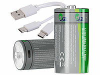 ; Li-Ion-Akkus Typ AA, mit USB-Ladefunktion, Li-Ion-Akkus Typ 18650Li-Ion-Akkus Typ AAA, mit USB-Ladefunktion 