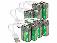 tka Köbele Akkutechnik 9V Batterie, 9V Block Batterien Rauchmelder