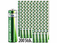 tka Köbele Akkutechnik 200er-Set Super-Alkaline-Batterien Typ AA / Mignon, 1,5 V