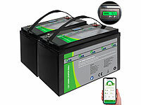 tka Köbele Akkutechnik 2er-Set LiFePO4-Akkus mit 12 V, 100 Ah / 1.280 Wh, BMS, Display, App