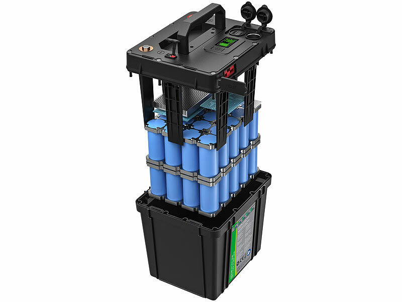 tka Köbele Akkutechnik LiFePO4-Akku, 12 V, 60 Ah / 768 Wh, BMS, MPPT, 12 V  DC, QC, PD 30 Watt