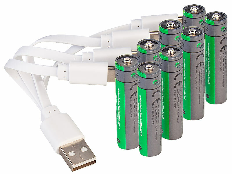 ; Alkaline-Batterien Micro (AAA), Li-Ion-Akkus Typ AA, mit USB-LadefunktionLi-Ion-Akkus Typ 18650 Alkaline-Batterien Micro (AAA), Li-Ion-Akkus Typ AA, mit USB-LadefunktionLi-Ion-Akkus Typ 18650 Alkaline-Batterien Micro (AAA), Li-Ion-Akkus Typ AA, mit USB-LadefunktionLi-Ion-Akkus Typ 18650 