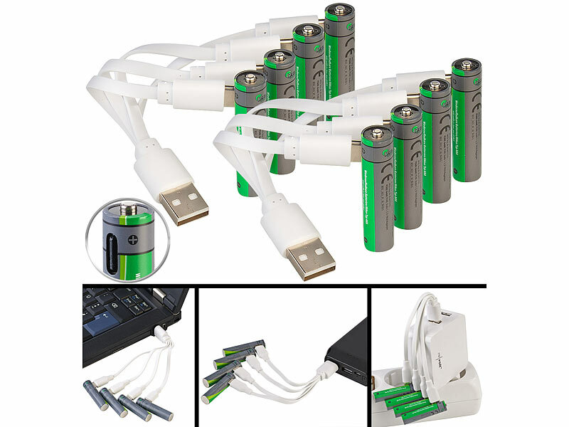 ; Alkaline-Batterien Micro (AAA), Li-Ion-Akkus Typ AA, mit USB-LadefunktionLi-Ion-Akkus Typ 18650 Alkaline-Batterien Micro (AAA), Li-Ion-Akkus Typ AA, mit USB-LadefunktionLi-Ion-Akkus Typ 18650 Alkaline-Batterien Micro (AAA), Li-Ion-Akkus Typ AA, mit USB-LadefunktionLi-Ion-Akkus Typ 18650 