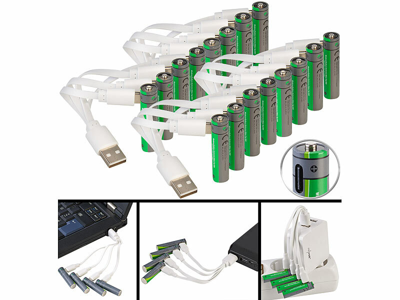 ; Alkaline-Batterien Micro (AAA), Li-Ion-Akkus Typ AA, mit USB-LadefunktionLi-Ion-Akkus Typ 18650 Alkaline-Batterien Micro (AAA), Li-Ion-Akkus Typ AA, mit USB-LadefunktionLi-Ion-Akkus Typ 18650 Alkaline-Batterien Micro (AAA), Li-Ion-Akkus Typ AA, mit USB-LadefunktionLi-Ion-Akkus Typ 18650 